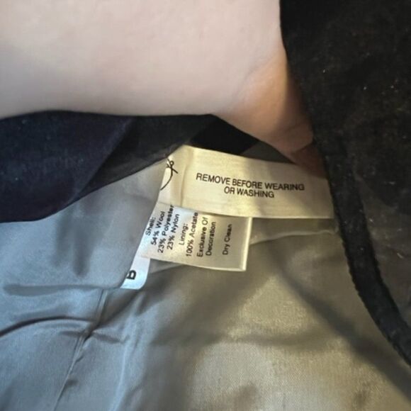 LOFT | Navy Blue Wool Blend Military Jacket size 8 - Picture 8 of 10